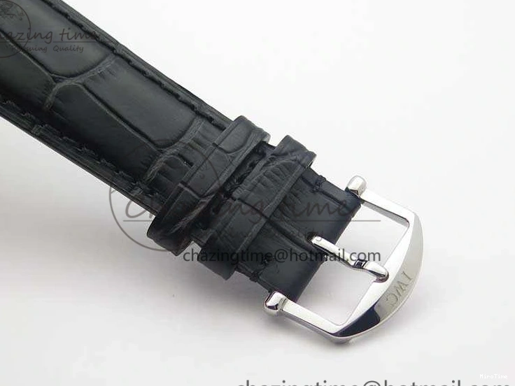 MIROTIME 0423 Durable Portuguese Fa Jones IW544202 SS GSF 1:1 Best Edition White Dial On Leather Strap 7229